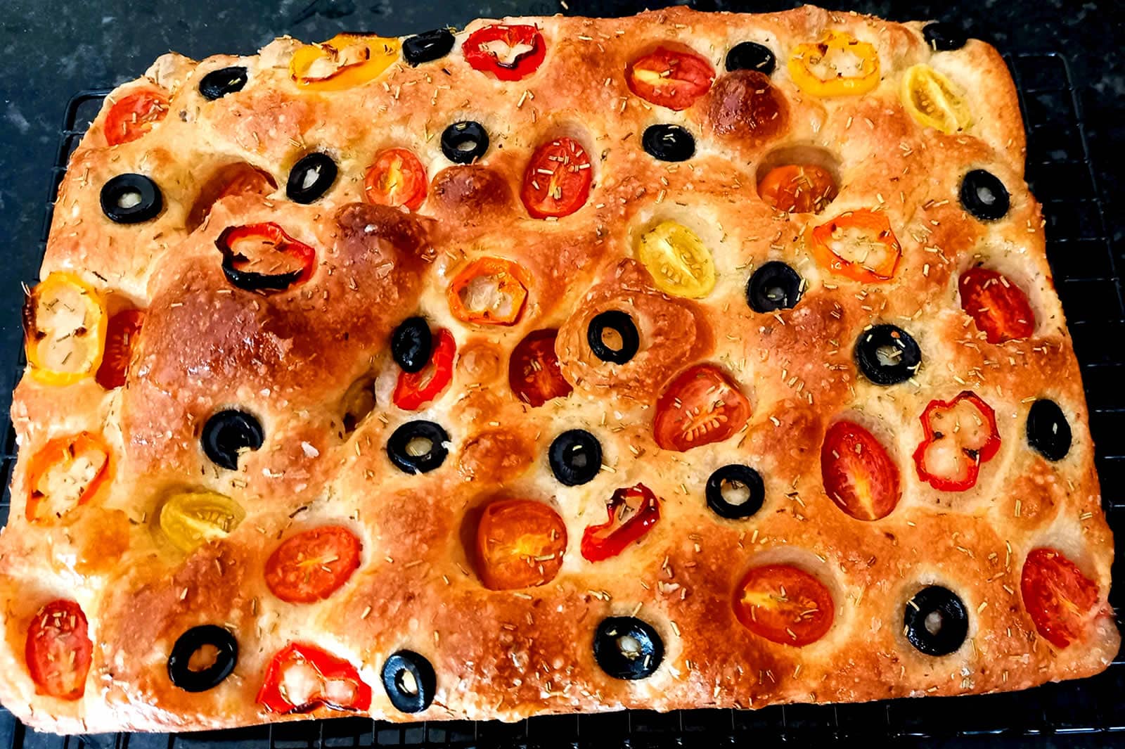 Italian_Focaccia_Bread French White made from wheat flour in Cummin